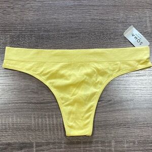NWT - Soma Intimates Seamless Aloe Thong Panties - Sunshine - L